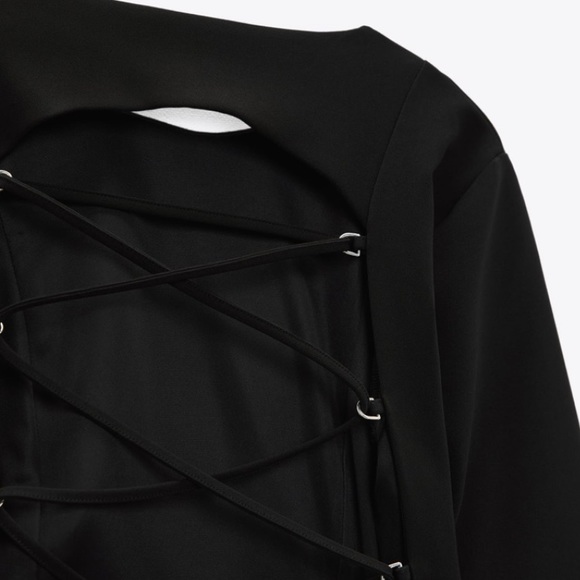 NWT Zara Open Back Cutout Dress - Picture 4 of 4